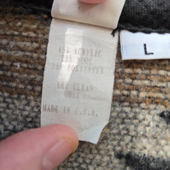 Nomadic Traders Co NTCO Southwestern wool blend button up jacket L - Picture 6 of 8
